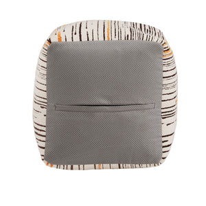 Dinant Polyester Pouf Ottoman Plush Accent Seating for Modern Living Rooms and Spaces