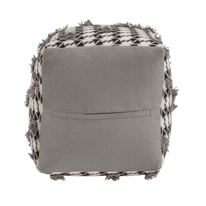 Dinant Polyester Pouf Ottoman Plush Accent Seating for Modern Living Rooms and Spaces