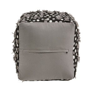 Dinant Polyester Pouf Ottoman Plush Accent Seating for Modern Living Rooms and Spaces