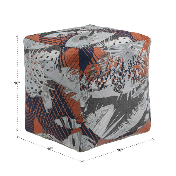 Dinant Polyester Pouf Ottoman Plush Accent Seating for Modern Living Rooms and Spaces