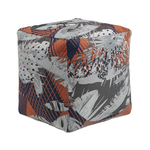 Dinant Polyester Pouf Ottoman Plush Accent Seating for Modern Living Rooms and Spaces