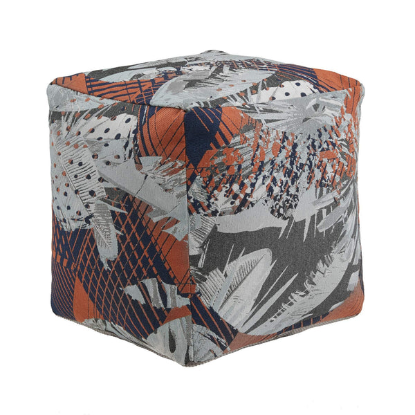 Dinant Polyester Pouf Ottoman Plush Accent Seating for Modern Living Rooms and Spaces