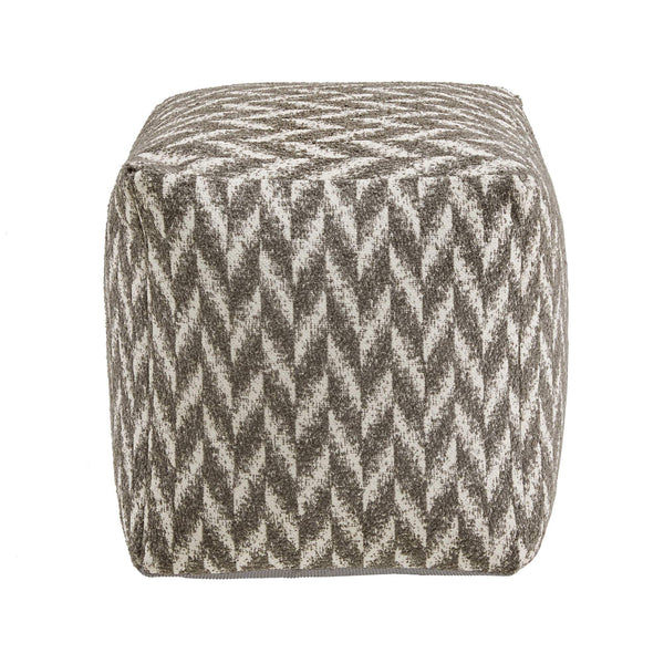Dinant Polyester Pouf Ottoman Plush Accent Seating for Modern Living Rooms and Spaces