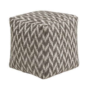 Dinant Polyester Pouf Ottoman Plush Accent Seating for Modern Living Rooms and Spaces