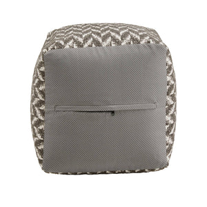 Dinant Polyester Pouf Ottoman Plush Accent Seating for Modern Living Rooms and Spaces