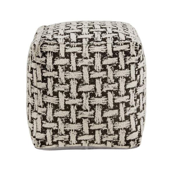 Dinant Polyester Pouf Ottoman Plush Accent Seating for Modern Living Rooms and Spaces