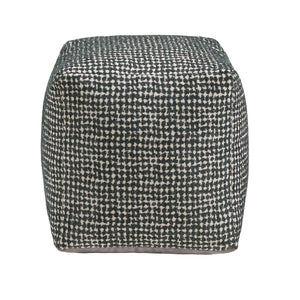 Dinant Polyester Pouf Ottoman Plush Accent Seating for Modern Living Rooms and Spaces
