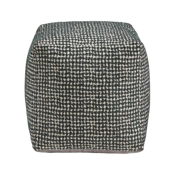 Dinant Polyester Pouf Ottoman Plush Accent Seating for Modern Living Rooms and Spaces