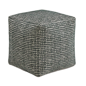Dinant Polyester Pouf Ottoman Plush Accent Seating for Modern Living Rooms and Spaces