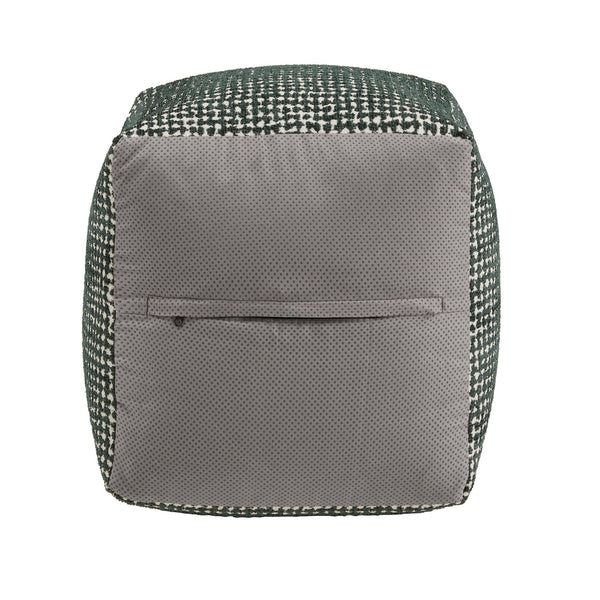 Dinant Polyester Pouf Ottoman Plush Accent Seating for Modern Living Rooms and Spaces
