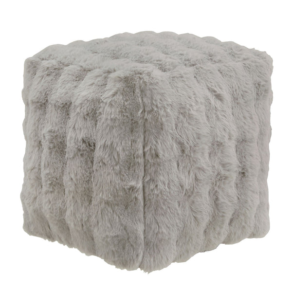 Dinant Polyester Pouf Ottoman Plush Accent Seating for Modern Living Rooms and Spaces