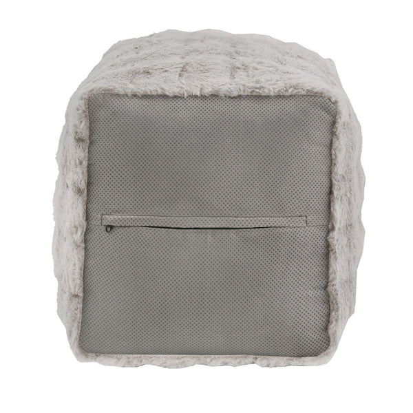Dinant Polyester Pouf Ottoman Plush Accent Seating for Modern Living Rooms and Spaces