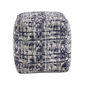 Dinant Polyester Pouf Ottoman Plush Accent Seating for Modern Living Rooms and Spaces