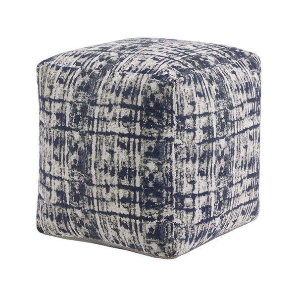 Dinant Polyester Pouf Ottoman Plush Accent Seating for Modern Living Rooms and Spaces