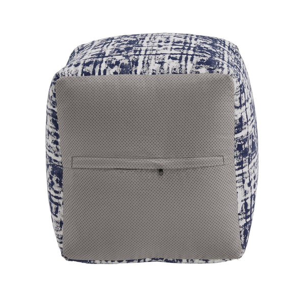 Dinant Polyester Pouf Ottoman Plush Accent Seating for Modern Living Rooms and Spaces