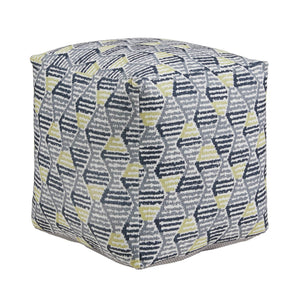 Dinant Polyester Pouf Ottoman Plush Accent Seating for Modern Living Rooms and Spaces