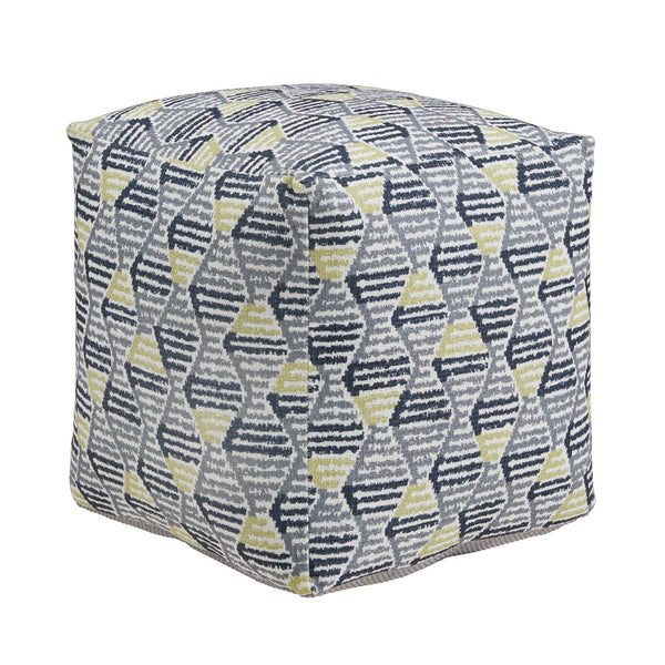 Dinant Polyester Pouf Ottoman Plush Accent Seating for Modern Living Rooms and Spaces