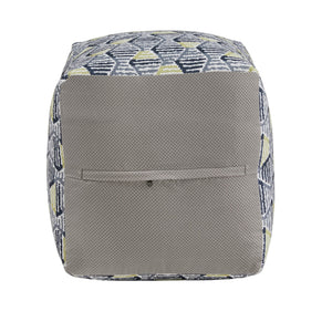 Dinant Polyester Pouf Ottoman Plush Accent Seating for Modern Living Rooms and Spaces
