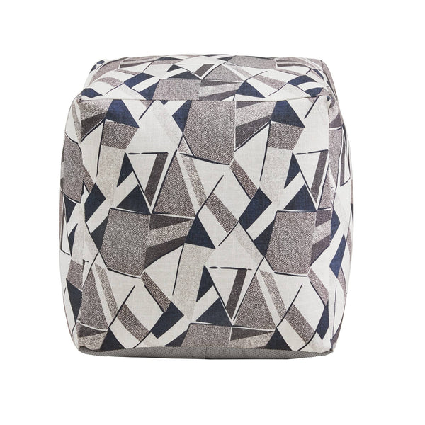 Dinant Polyester Pouf Ottoman Plush Accent Seating for Modern Living Rooms and Spaces