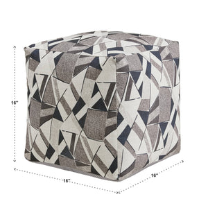 Dinant Polyester Pouf Ottoman Plush Accent Seating for Modern Living Rooms and Spaces