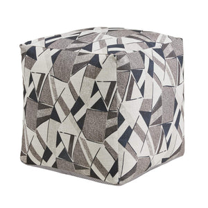 Dinant Polyester Pouf Ottoman Plush Accent Seating for Modern Living Rooms and Spaces