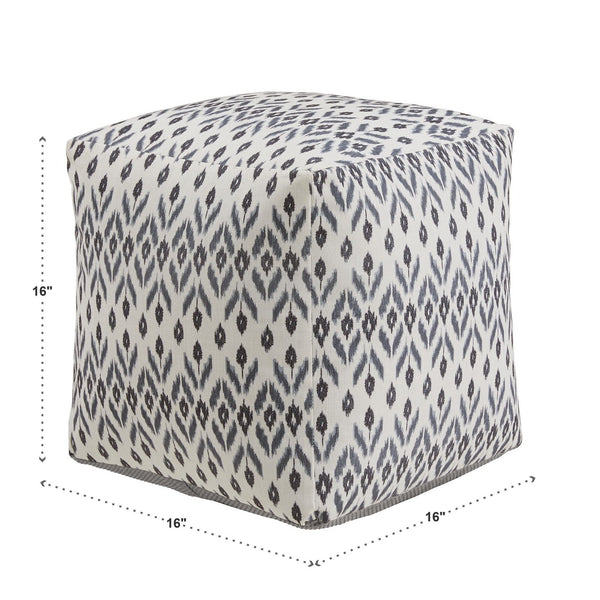 Dinant Polyester Pouf Ottoman Plush Accent Seating for Modern Living Rooms and Spaces