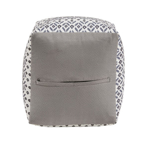 Dinant Polyester Pouf Ottoman Plush Accent Seating for Modern Living Rooms and Spaces