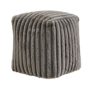 Dinant Polyester Pouf Ottoman Plush Accent Seating for Modern Living Rooms and Spaces