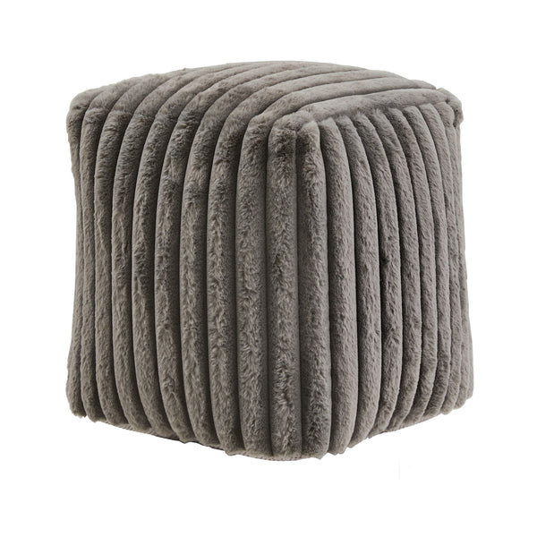 Dinant Polyester Pouf Ottoman Plush Accent Seating for Modern Living Rooms and Spaces