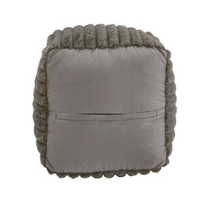 Dinant Polyester Pouf Ottoman Plush Accent Seating for Modern Living Rooms and Spaces