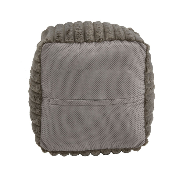Dinant Polyester Pouf Ottoman Plush Accent Seating for Modern Living Rooms and Spaces