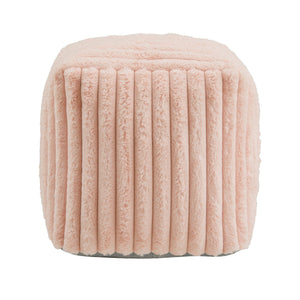 Dinant Polyester Pouf Ottoman Plush Accent Seating for Modern Living Rooms and Spaces