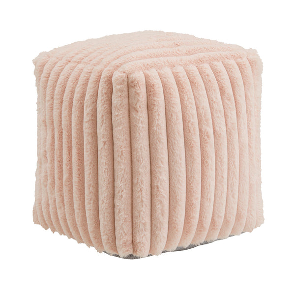 Dinant Polyester Pouf Ottoman Plush Accent Seating for Modern Living Rooms and Spaces