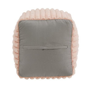 Dinant Polyester Pouf Ottoman Plush Accent Seating for Modern Living Rooms and Spaces