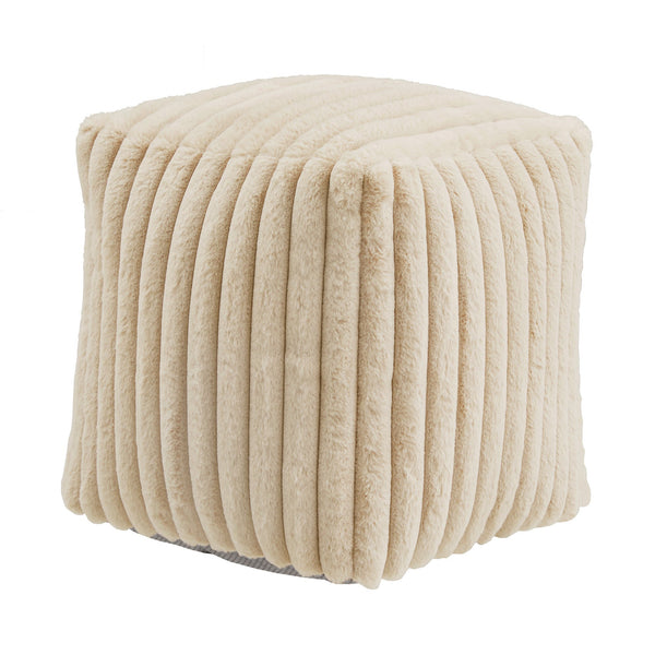 Dinant Polyester Pouf Ottoman Plush Accent Seating for Modern Living Rooms and Spaces