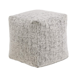 Dinant Polyester Pouf Ottoman Plush Accent Seating for Modern Living Rooms and Spaces
