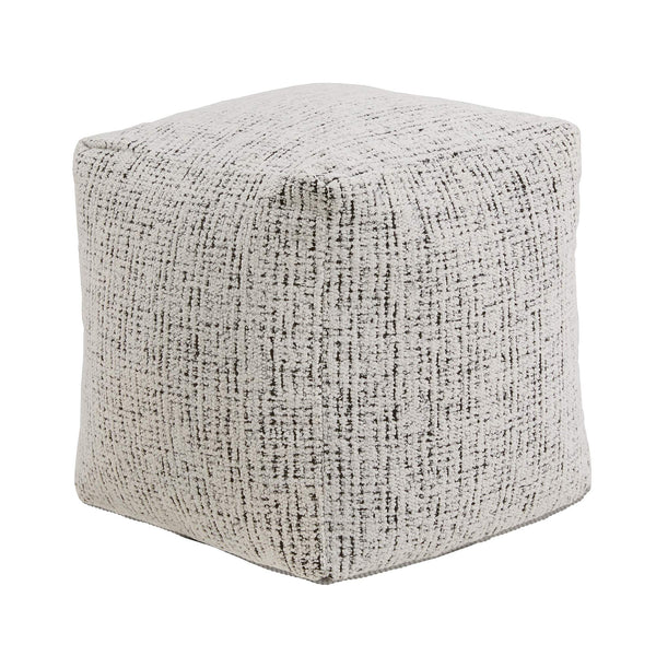 Dinant Polyester Pouf Ottoman Plush Accent Seating for Modern Living Rooms and Spaces