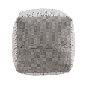 Dinant Polyester Pouf Ottoman Plush Accent Seating for Modern Living Rooms and Spaces