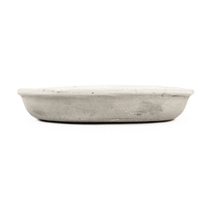 Distressed White Plate (9702L A25A) Zentique