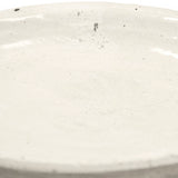 Distressed White Plate (9702L A25A) Zentique