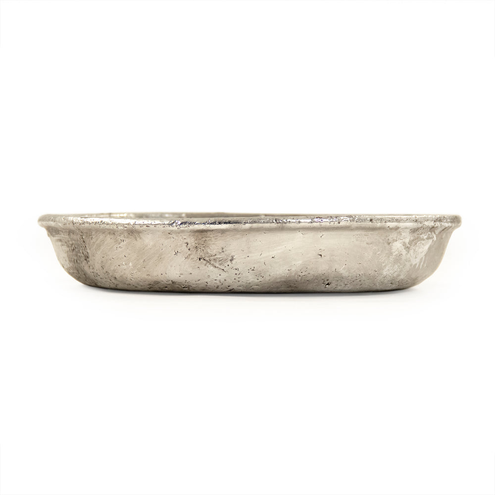 Distressed Metallic Silver Plate (9702L A840) Zentique
