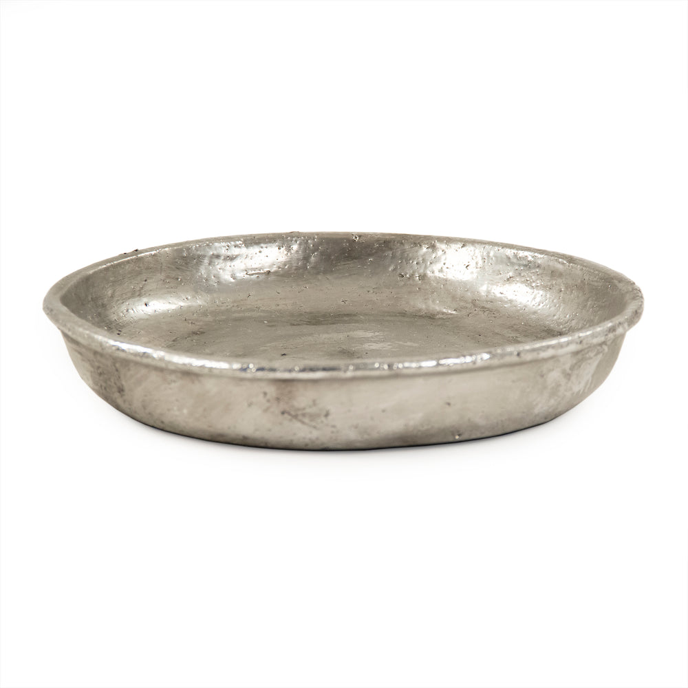 Distressed Metallic Silver Plate (9702L A840) Zentique