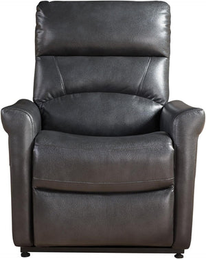 English Elm 1pc Faux Leather Power Lift Recliner with Massage and Full Chaise Pad for Living Rooms B011P205578