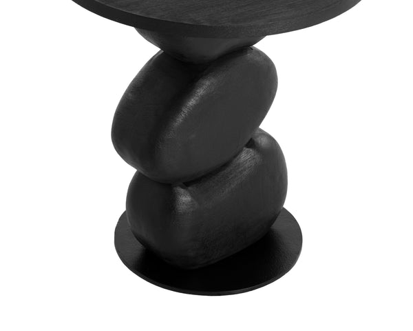 Sunpan Paplo End Table - Stylish Modern Design, Durable Wood Construction, Perfect for Any Living Space Black