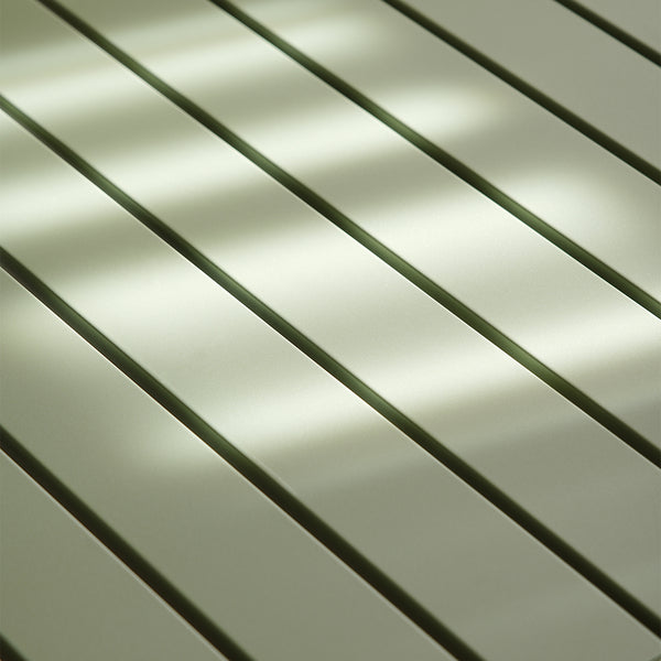 English Elm Sera outdoor square table - waterproof metal courtyard bistro table for balcony, villa, versatile seating Antique Green W3318P308266