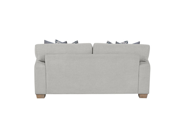 English Elm Love seat Birch Cream White Upholstered with 4 Down Pillows, High-Density Cushions & Durable Frame B2699P296299