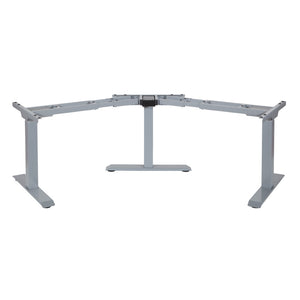 OSP Home Furnishings 3-way Adjustable Table Base with Three Height Positions for Dining or Work Surfaces Silver OYF333-SL