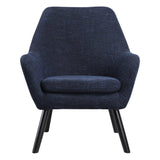 OSP Home Furnishings Della Mid-Century Chair Dark Navy