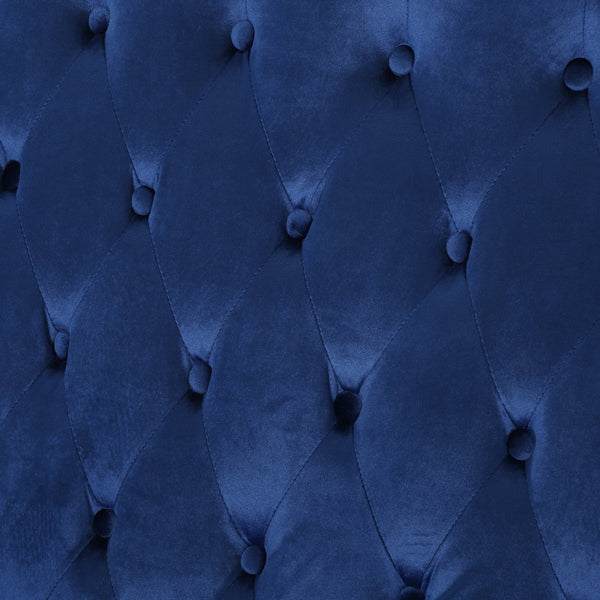 English Elm Christopher Knight Home® - LOVESEAT wingback velvet button-tufted diamond stitch loveseat with plush comfort and durable sheen Navy Blue 61186.00NVLTNBL