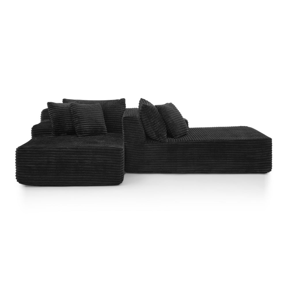 English Elm Two-Seater Lazy Sofa Lounge Chair - Plush Velvet, No Assembly, Modern Design For Cozy Spaces W487S00382-GIGA